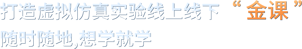 打造虚拟仿真实验线上线下金课